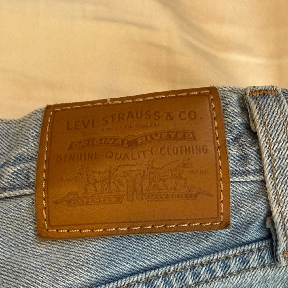 Women's Light Blue Denim Jorts - Picture 5 of 5